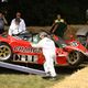 Illustration for article titled NOOOO! A Mazda 767B Race Car Bites The Dust At Goodwood